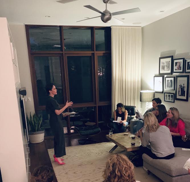Ann Roth speaking with our Twentyfoursevenmom group