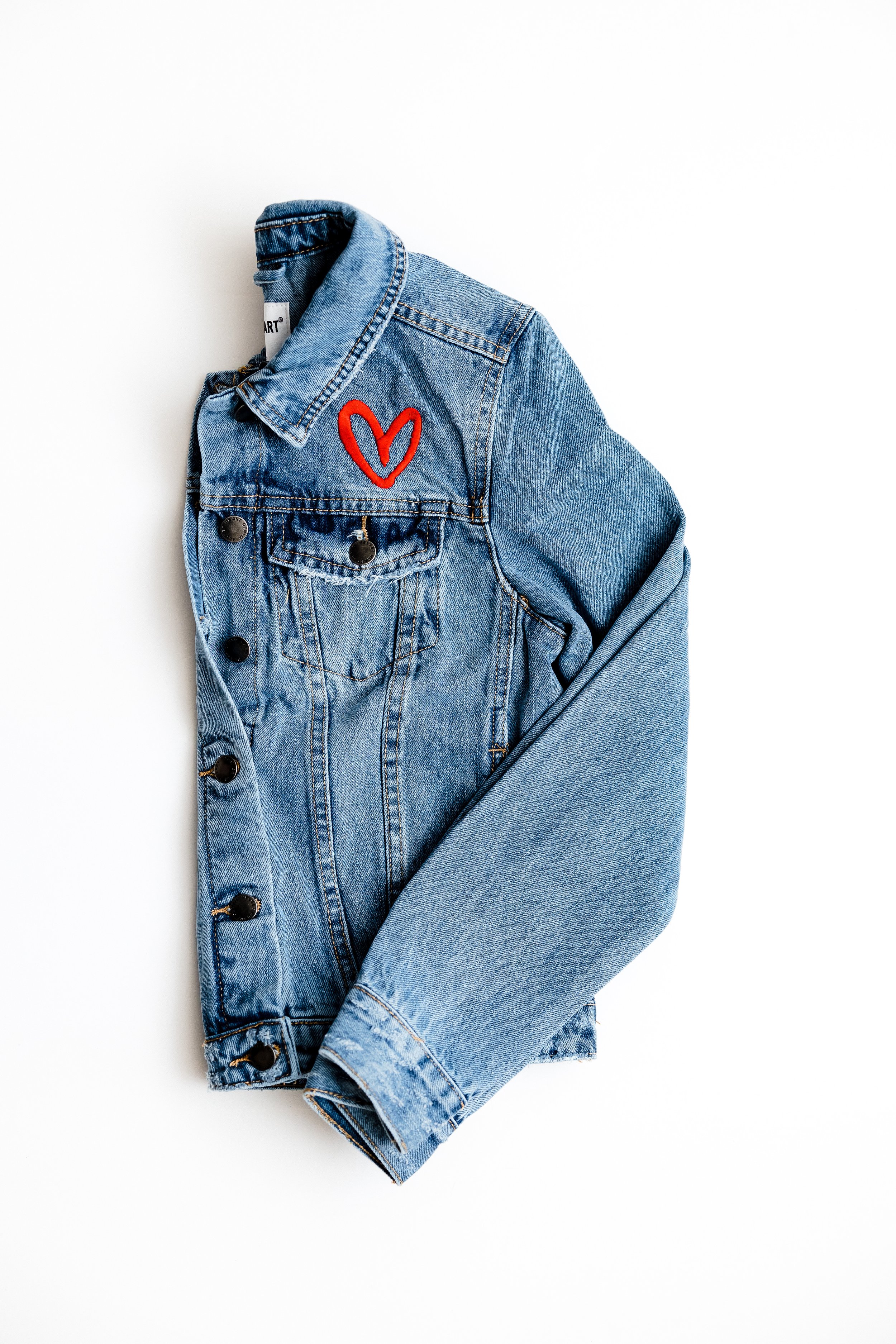 Imperfect Heart Denim Jacket — House of Shan