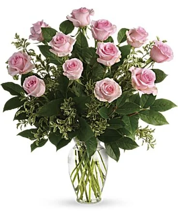 One Dozen Light Pink Roses- $80.jpg