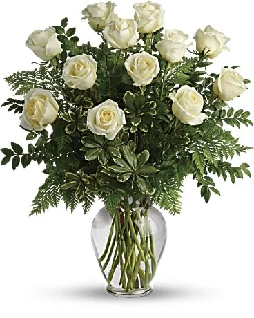One Dozen White Roses- $80.jpg