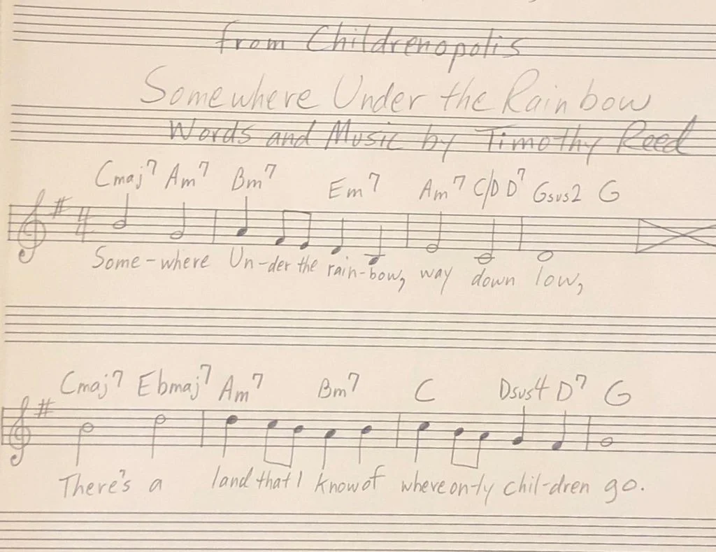 Somewhere Under The Rainbow Timothy Reed Music
