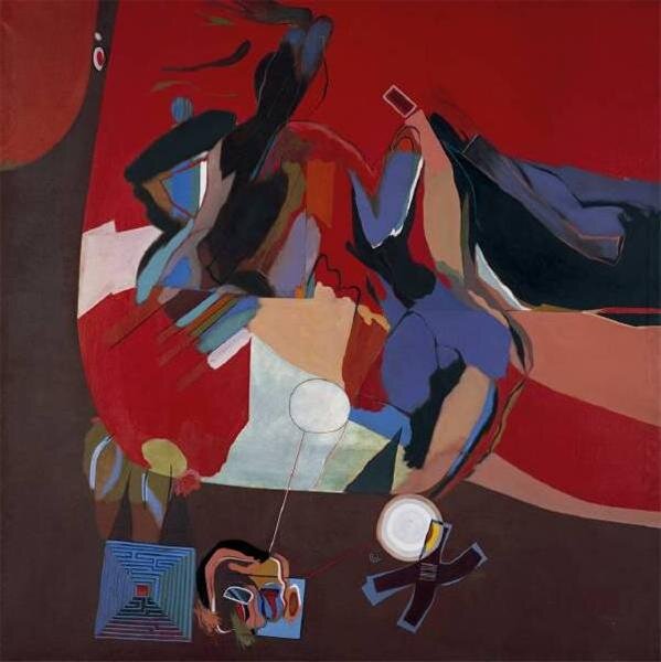   Allen Jones   Thinking about Women  Oil on Canvas 1961 152 x 151.8 cm 