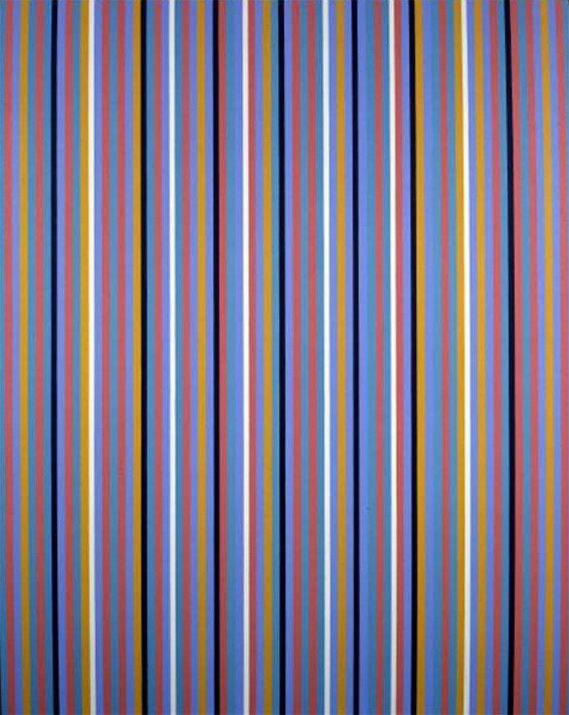   Bridget Riley   Edge of Day  Oil on linen 1981 175 x 151.3 cm 