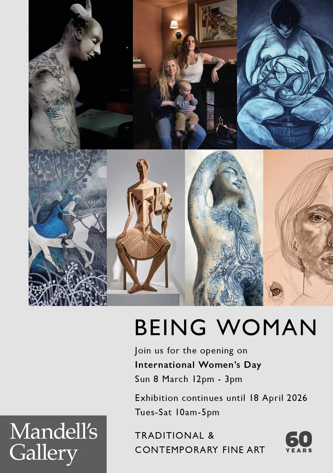Being Woman, Mandells Gallery, Norwich, 8 March - 18 April 2026