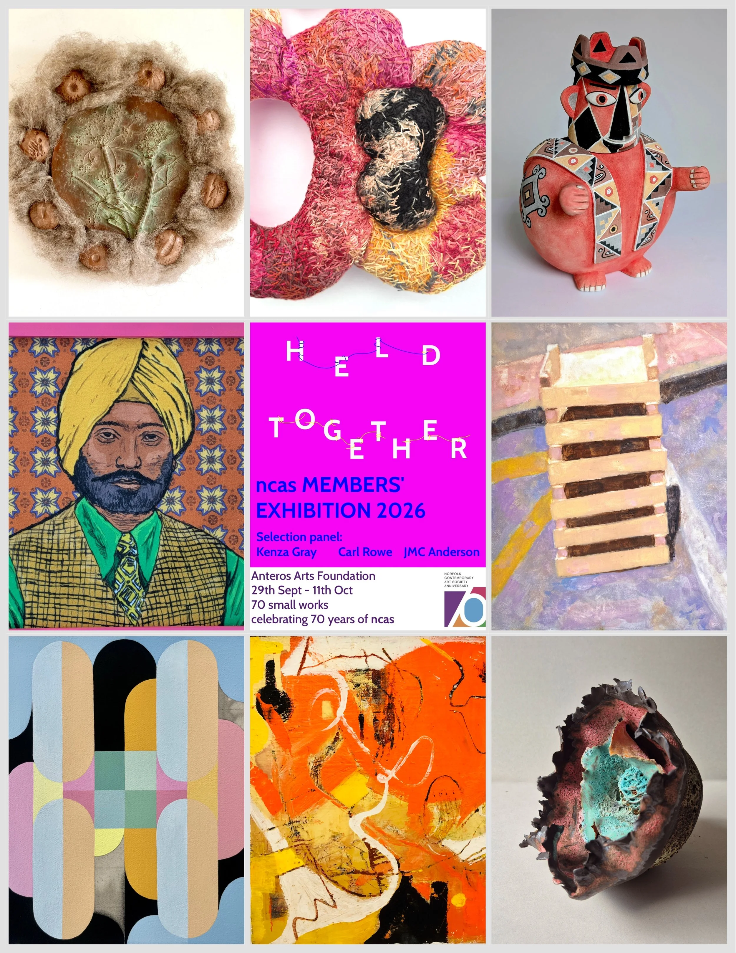 Held Together, an ncas members' exhibition, Anteros Arts Foundation 29 September - 11 October 2026