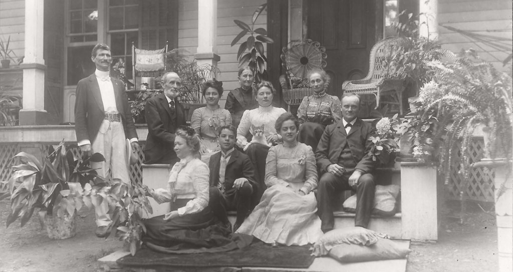 The Vosburgh family of Upper Red Hook pose for photographer William S. Teator, c 1890, William S. Teator Collection