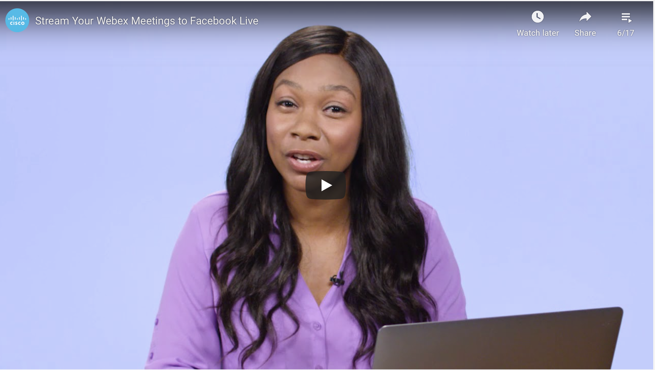 Stream Your Webex Meetings to Facebook Live