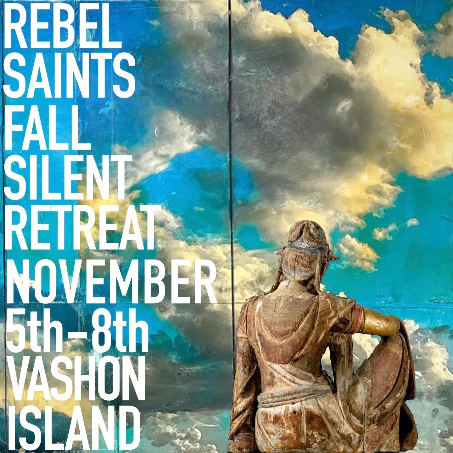 The next chance to sit silent retreat with Rachael Savage and Rebel Saints from all over will be November 5-8th on Vashon Island near Seattle. Rachael will be leading us in the meditation practice. A chance to deepen your practice and spend three day