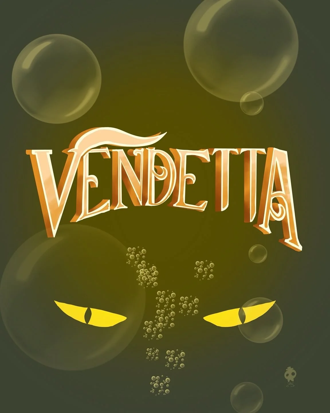 Day 18: FLARED SERIF 🔥 | &ldquo;Vendetta&rdquo;
For this piece, I needed to capture classic, high-stakes drama! The Flared Serif style, often seen on vintage movie titles, was perfect for the intensity of a story about revenge.
I focused on serifs t