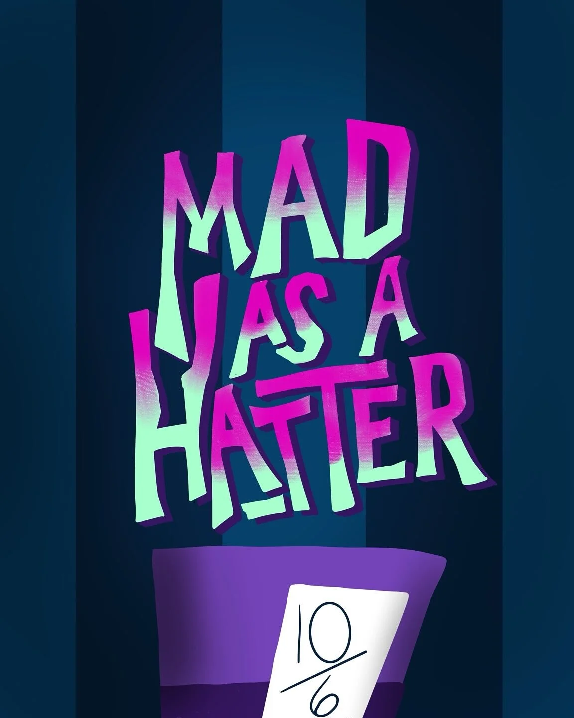 Day 19: HORROR 😵&zwj;💫 | &ldquo;Mad as a Hatter&rdquo;

Diving into psychological terror for Day 19! The Horror style was a direct assignment to channel the unhinged, distorted, and visually toxic reality of the Mad Hatter.
I focused on jagged, mel