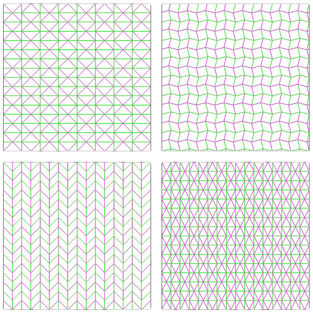  Basic tessellated fold patterns 