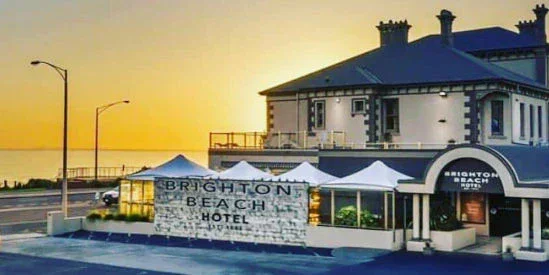 Brighton Beach Hotel — iconic bayside event venue for weddings, parties and photo booth hire in Brighton by Pixel Booth Melbourne.
