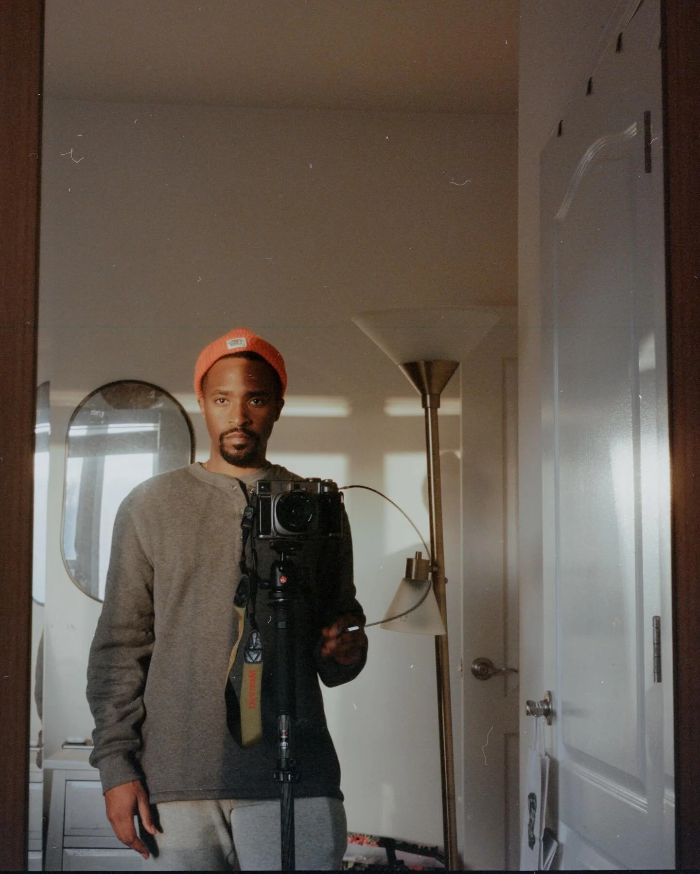 Starting off my feed with a self portrait on kodak portra 400 from the Mamiya 7, my current 6x7 medium format camera.