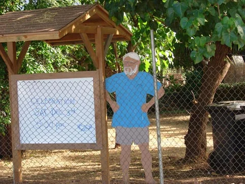 Entrance with Father Gigi