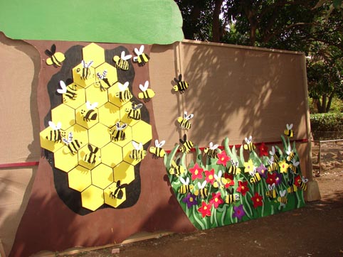 Busy Bees pollinating and making delicious honey