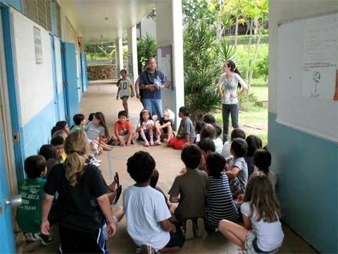Summarizing the merits of using Effective Microorganisms (EM�) with 3rd grade students.