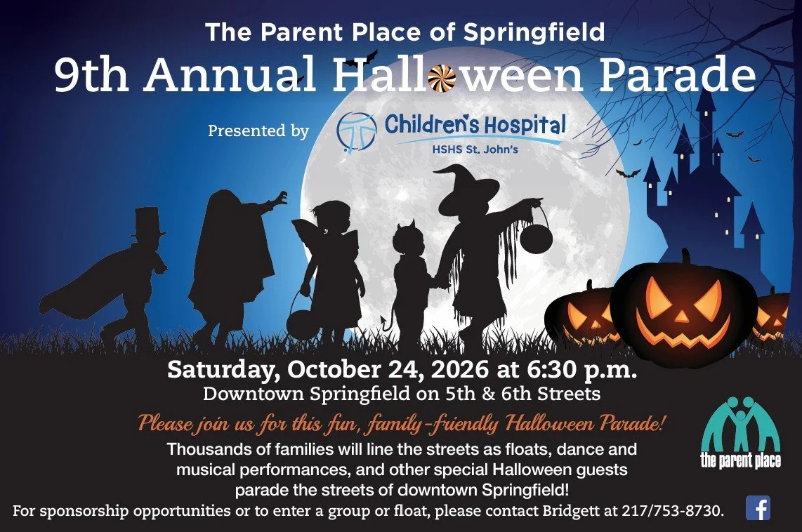 The Parent Place of Springfield 9th Annual Halloween Parade | Saturday, October 24, 2026 at 6:30 PM | Downtown Springfield on 5th and 6th Streets