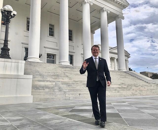 Notes From Richmond - The 2020 General Assembly Session began this Wednesday in Richmond with the formal swearing-in of all 100 House of Delegates members and all 40 of the Senate members. I placed my hand on a family Bible held together by scotch ta