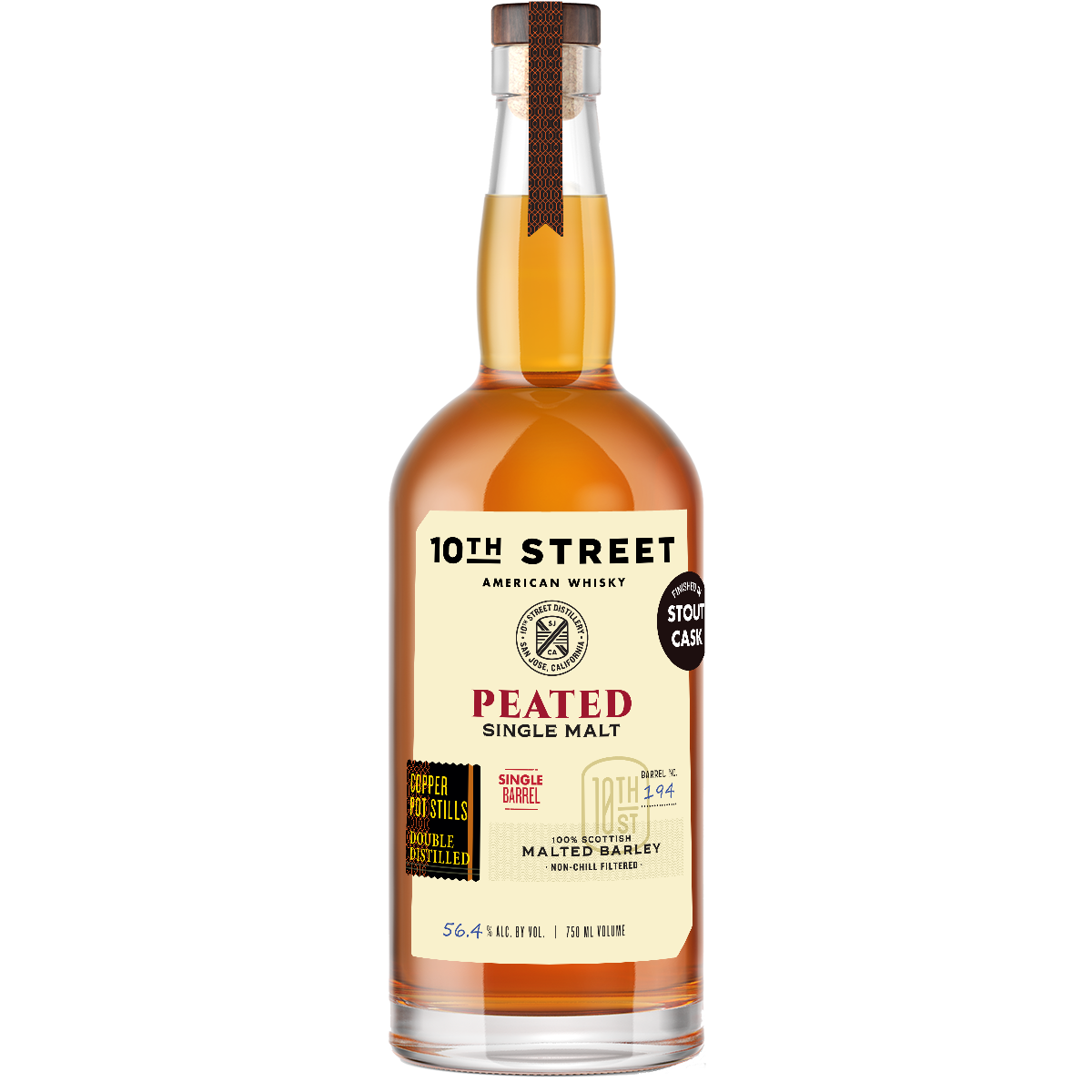 Stout Cask Finish Peated Single Malt #194