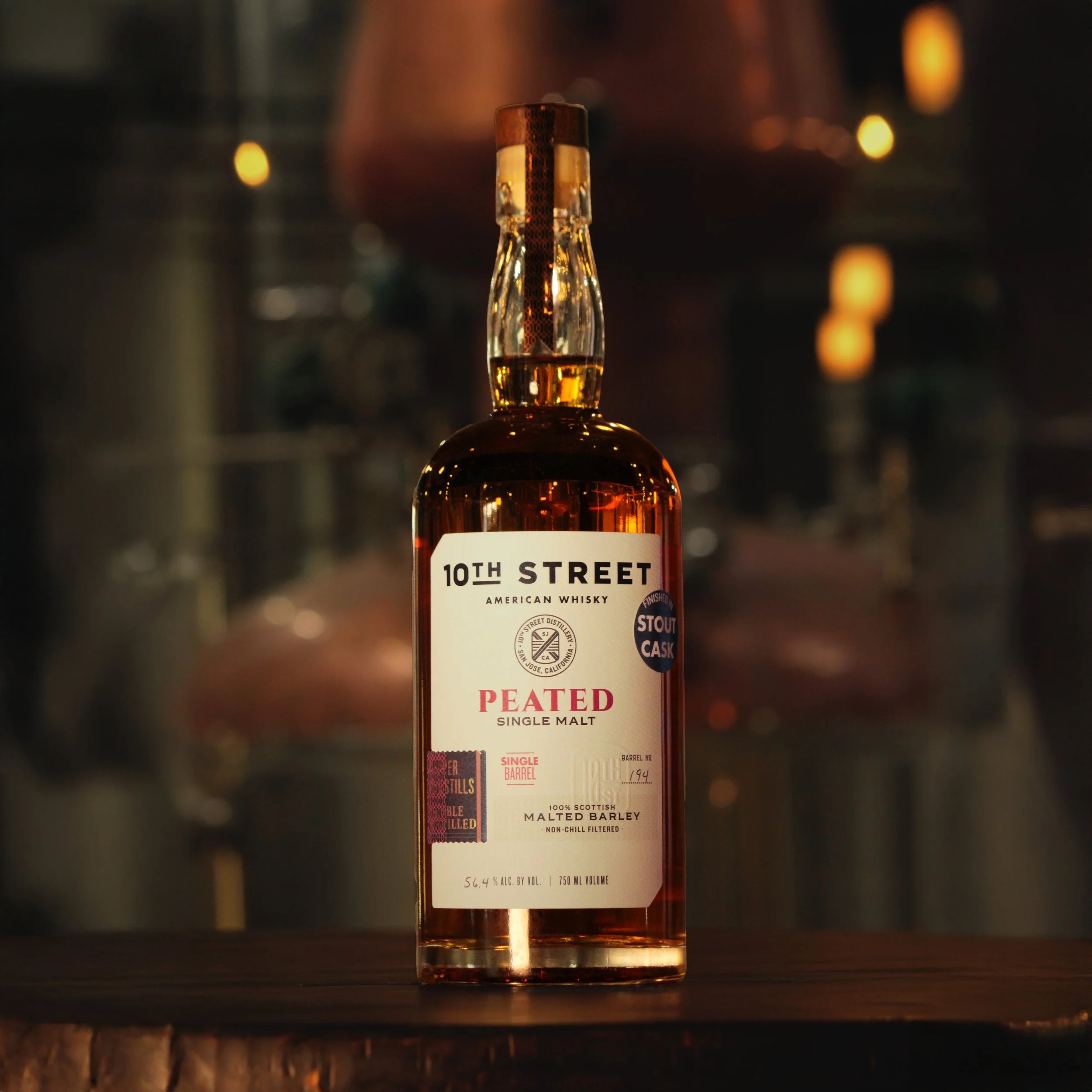 Stout Cask Finish Peated Single Malt #194