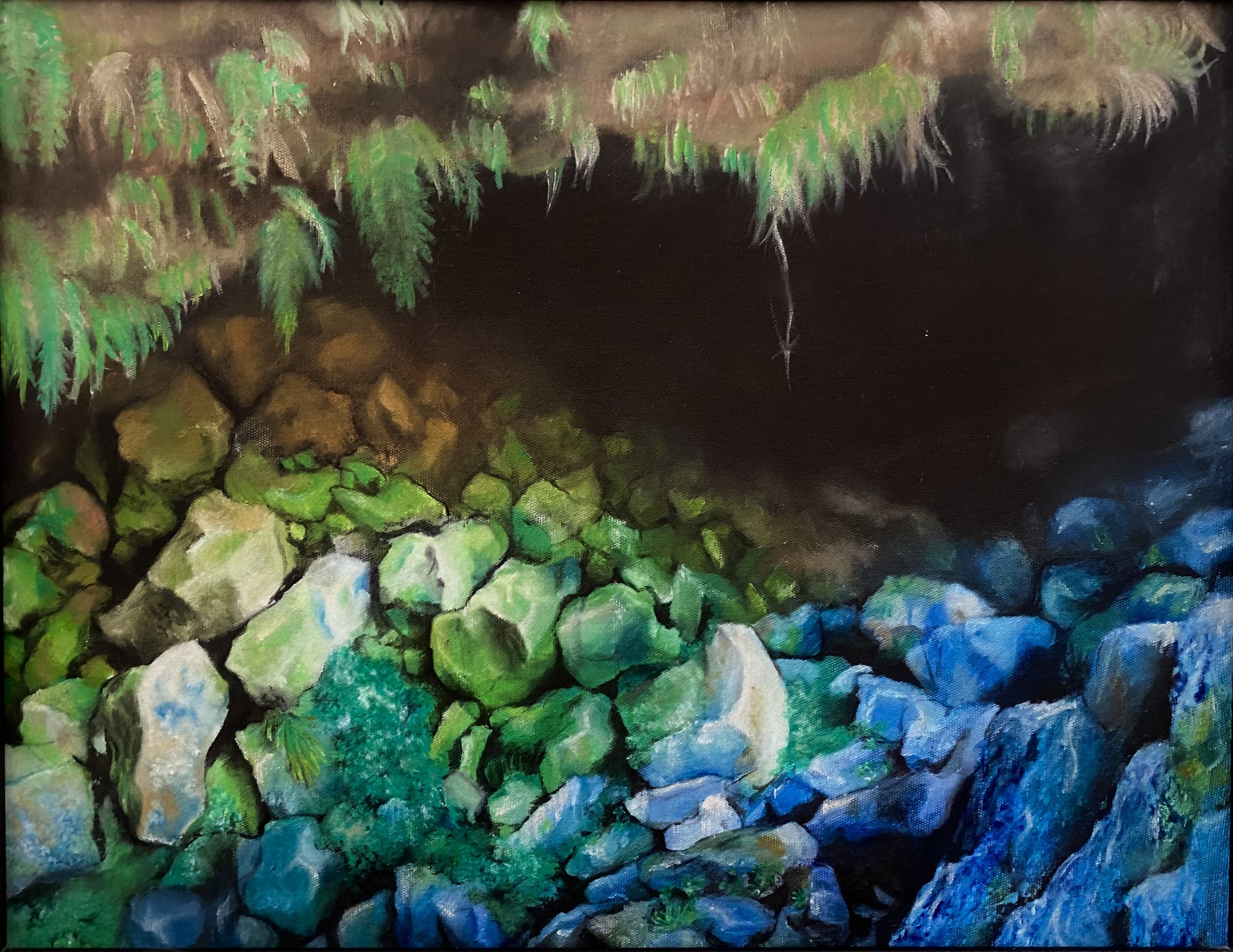 Mt Batur Cave_Monika Andrew Poray_2010_Oil on Canvas_44x54cm.jpeg