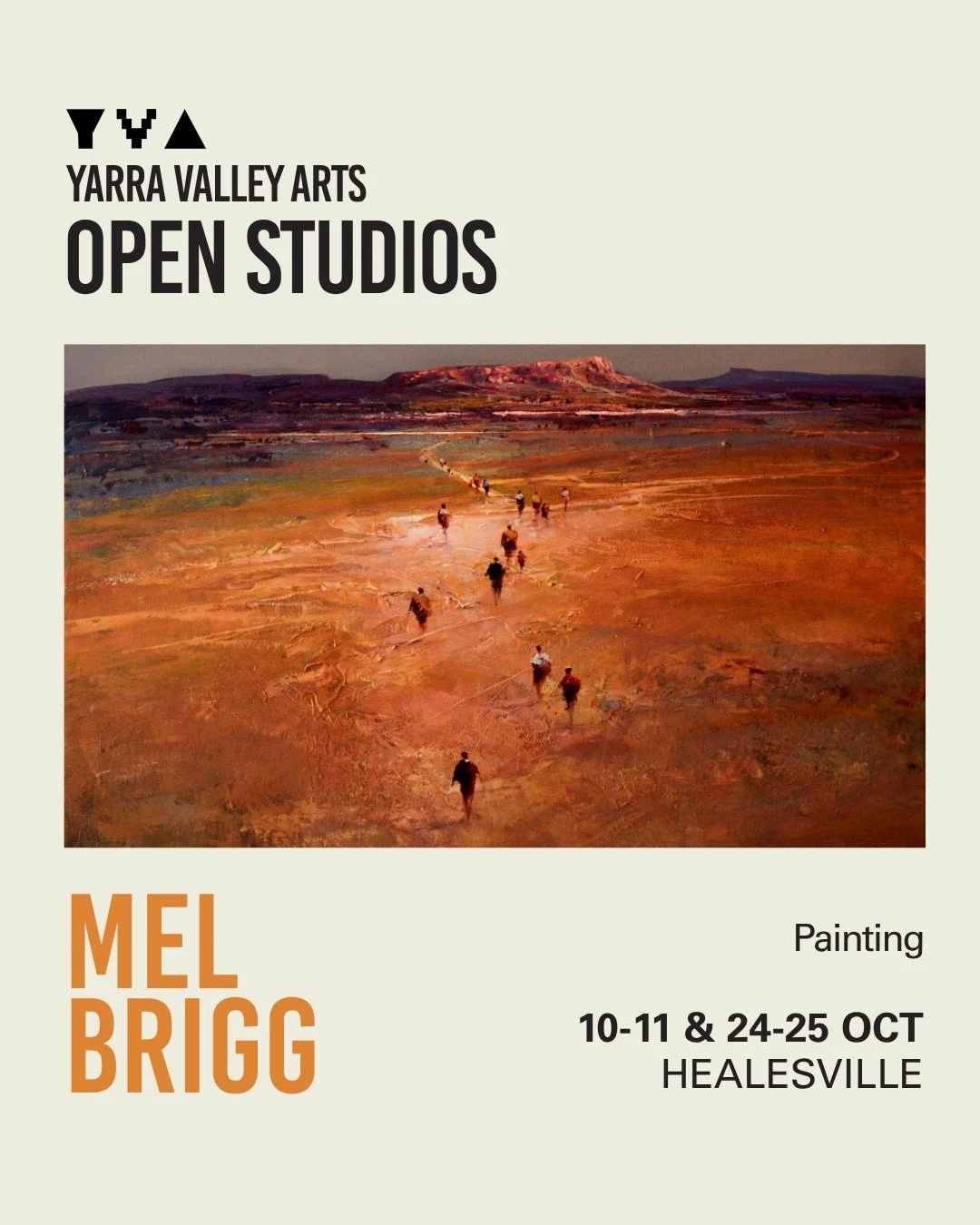 OPEN STUDIOS ARTIST SPOTLIGHT: MEL BRIGG

Mel's work reflects the difficulties of migration: loneliness, the unknown and the sadness of leaving one's country of birth. He draws inspiration from the vastness, colours and textures of the outback, and f