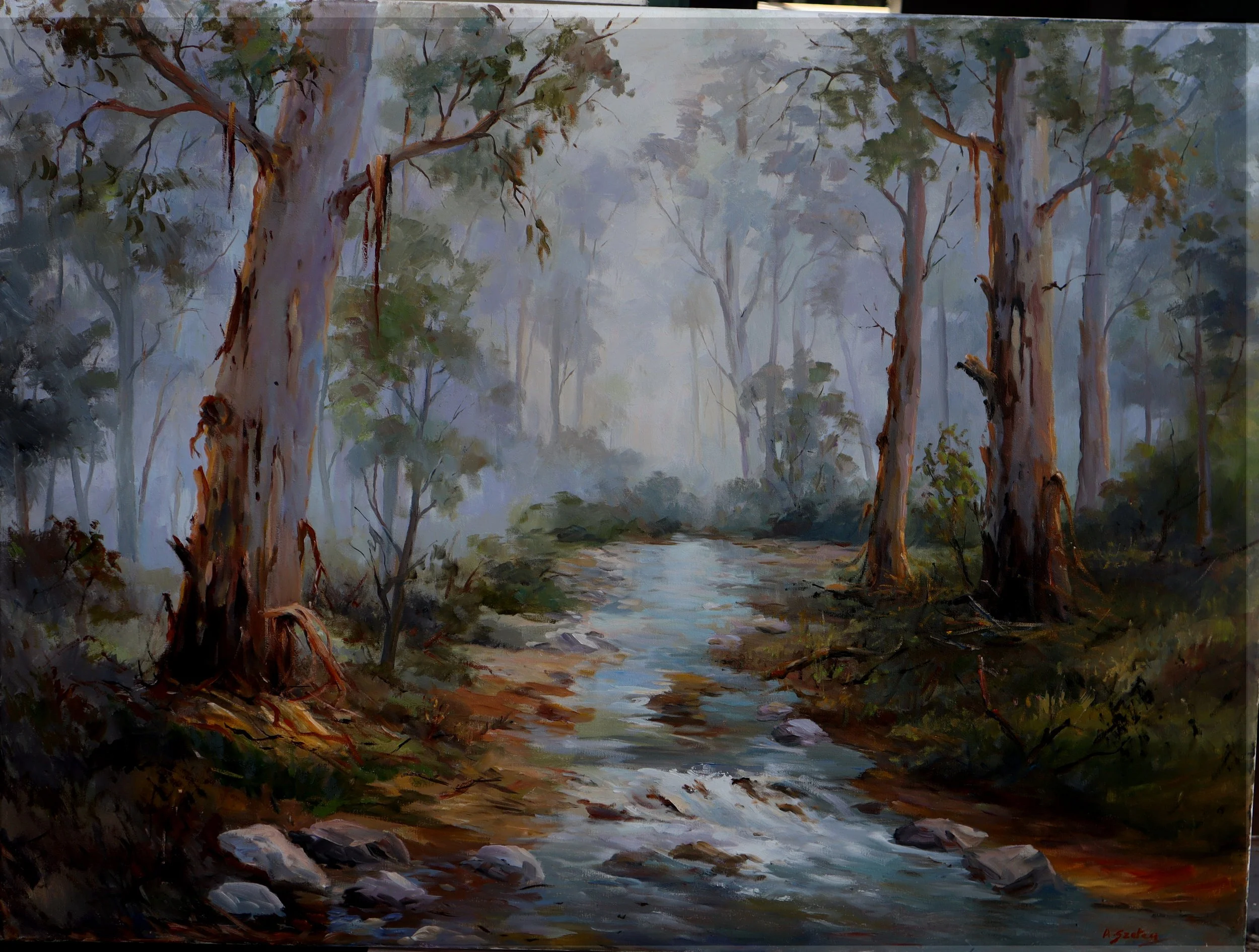 Mist Over Crooked River - Agnes Szetey