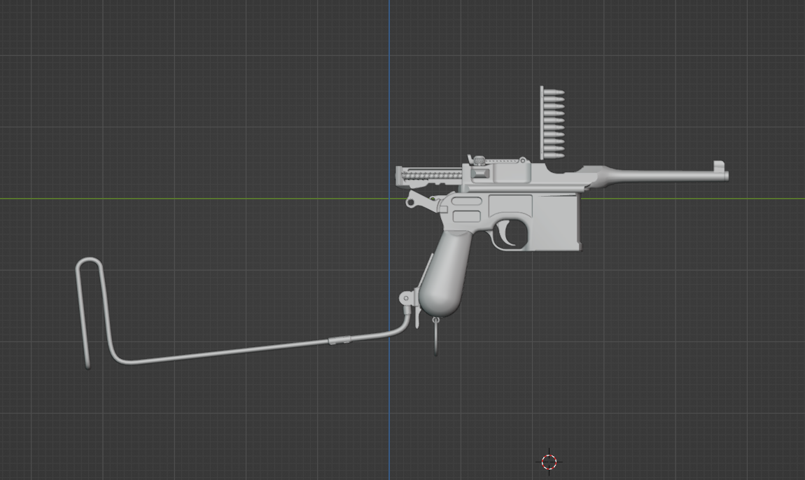 Pistol with wirestock