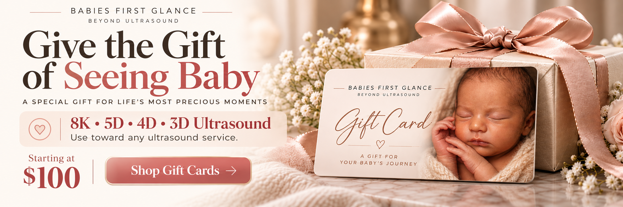 8K 5D 4D 3D Ultrasound Gift certificate card orlando kissimmee poinciana st cloud davenport haines city florida