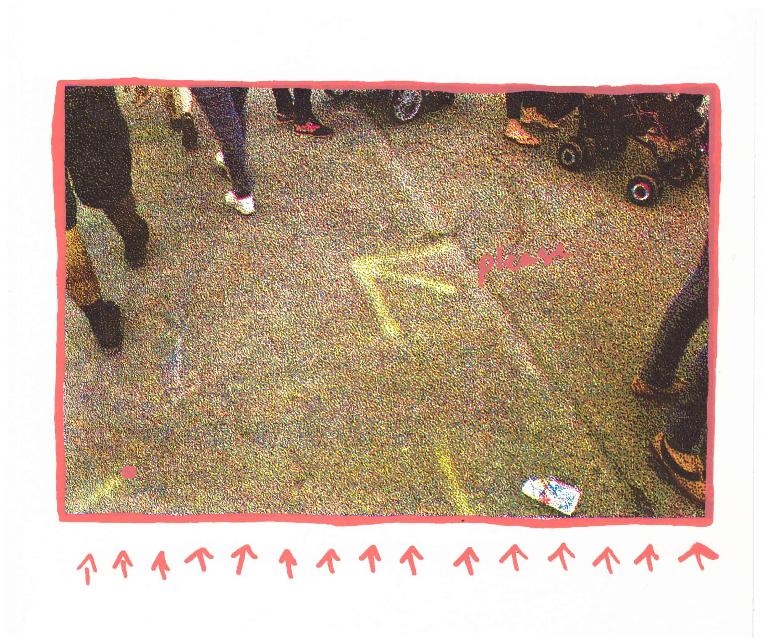 Oh, This Way. CMYK Screenprint. 7 x 9” 2016
