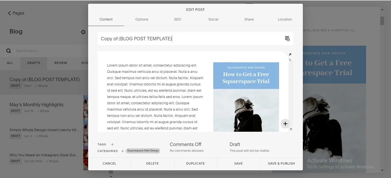 My Secret Process to Writing a Squarespace Blog in 12 Easy Steps - 4