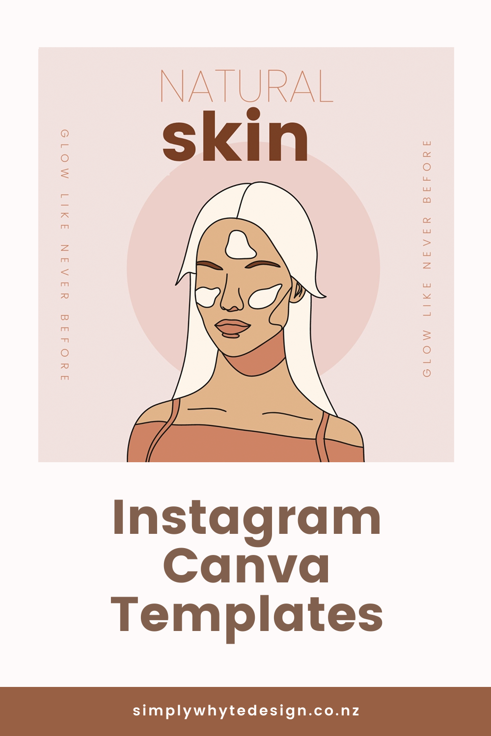 Health and Beauty Instagram Post Canva Template — Simply Whyte Design