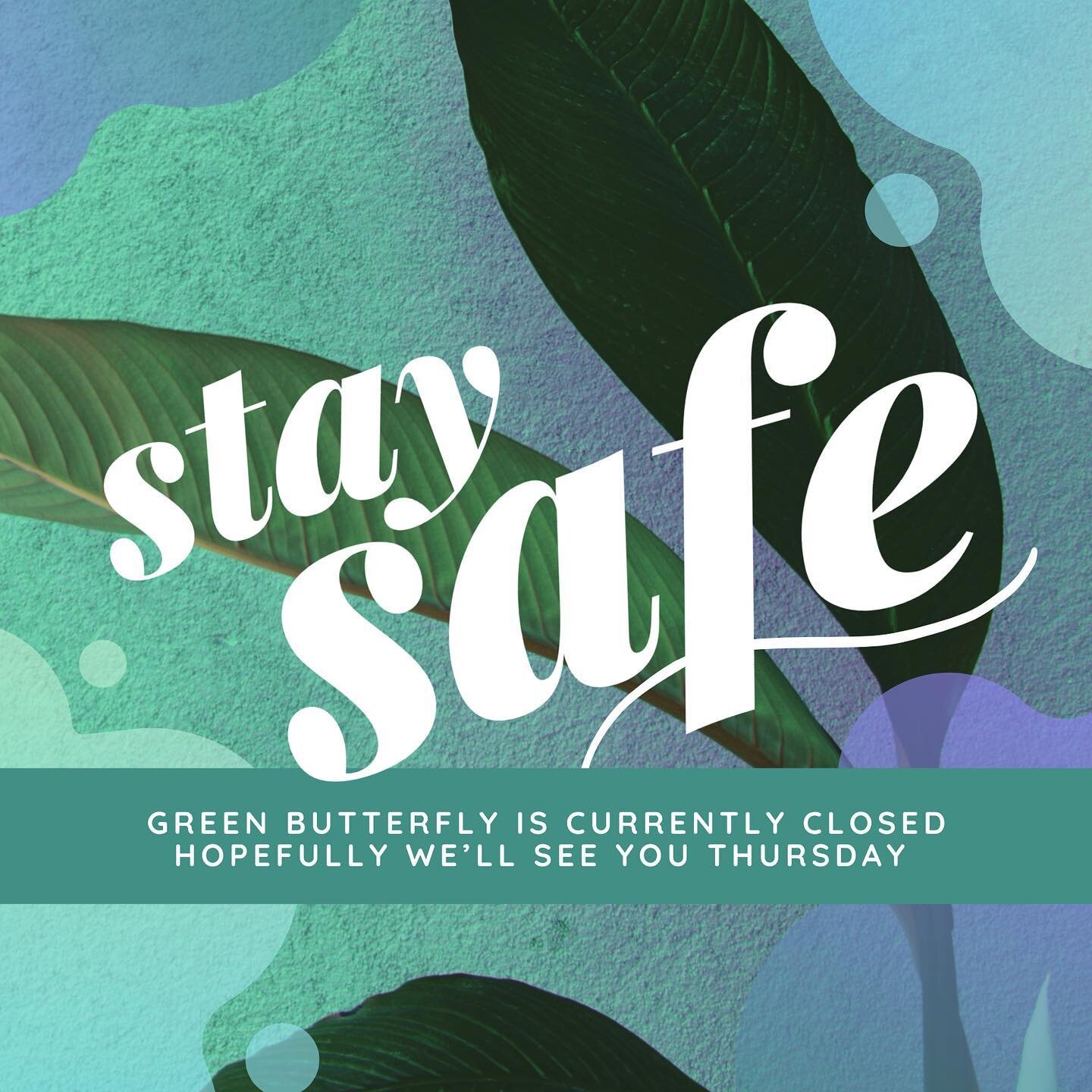 Oh no! Due to the current lockdown we have closed our doors again. 

We hope to reopen on Thursday the 18th of February and will keep you updated on our next steps. 

Stay safe, we&rsquo;ll see you soon. 

Lots of love,
The Butterflies 🦋
.
.
.
.
.
.
