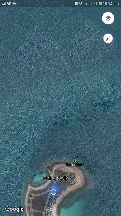 Point Lowly Lighthouse and cottages on the Satellite map: a wonderfully isolated and remote location for an artist camp.