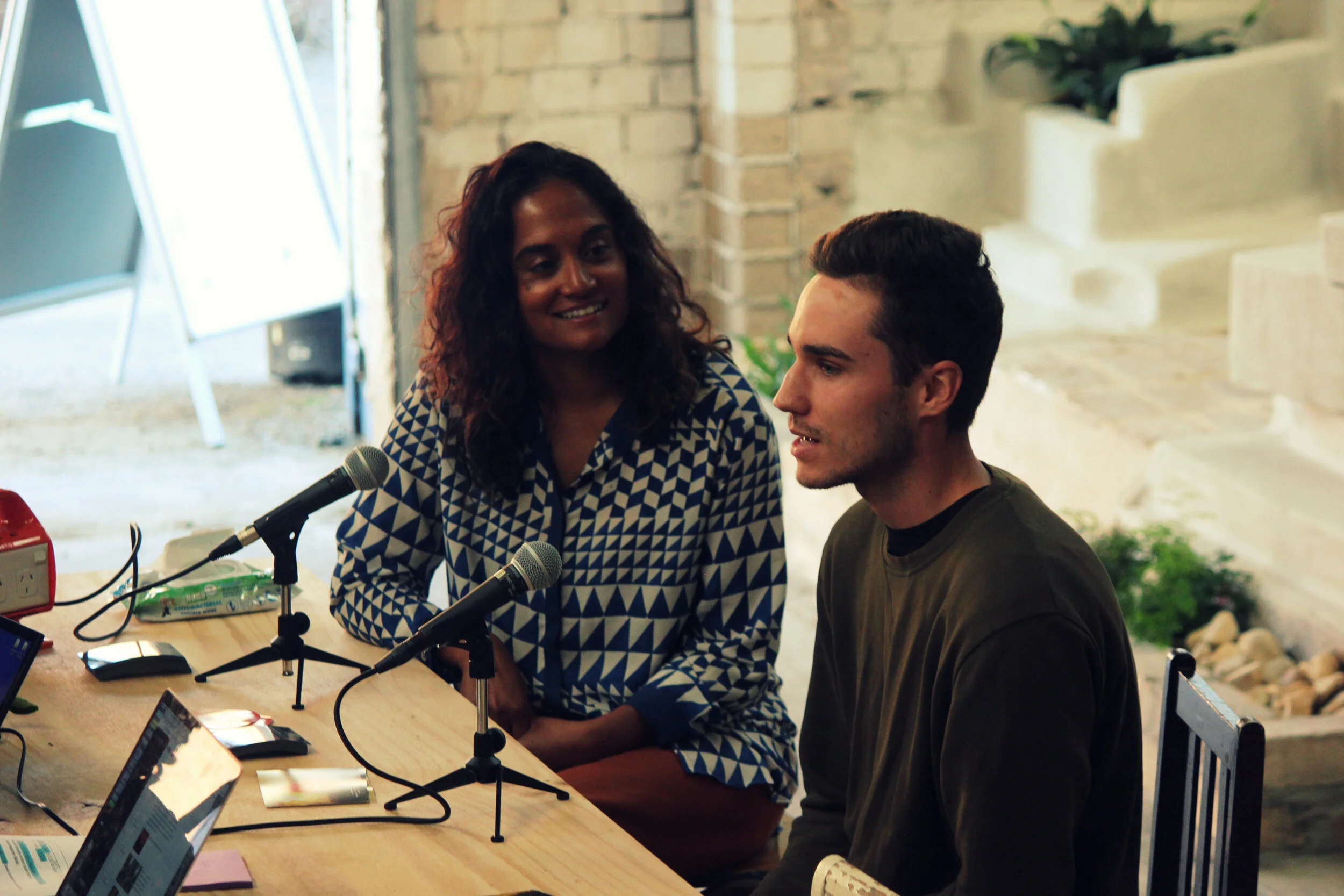  Nikhila Madabhushi and her Monash Masters of Architecture students talking on ABC Gippsland Radio with Mim Cook. 