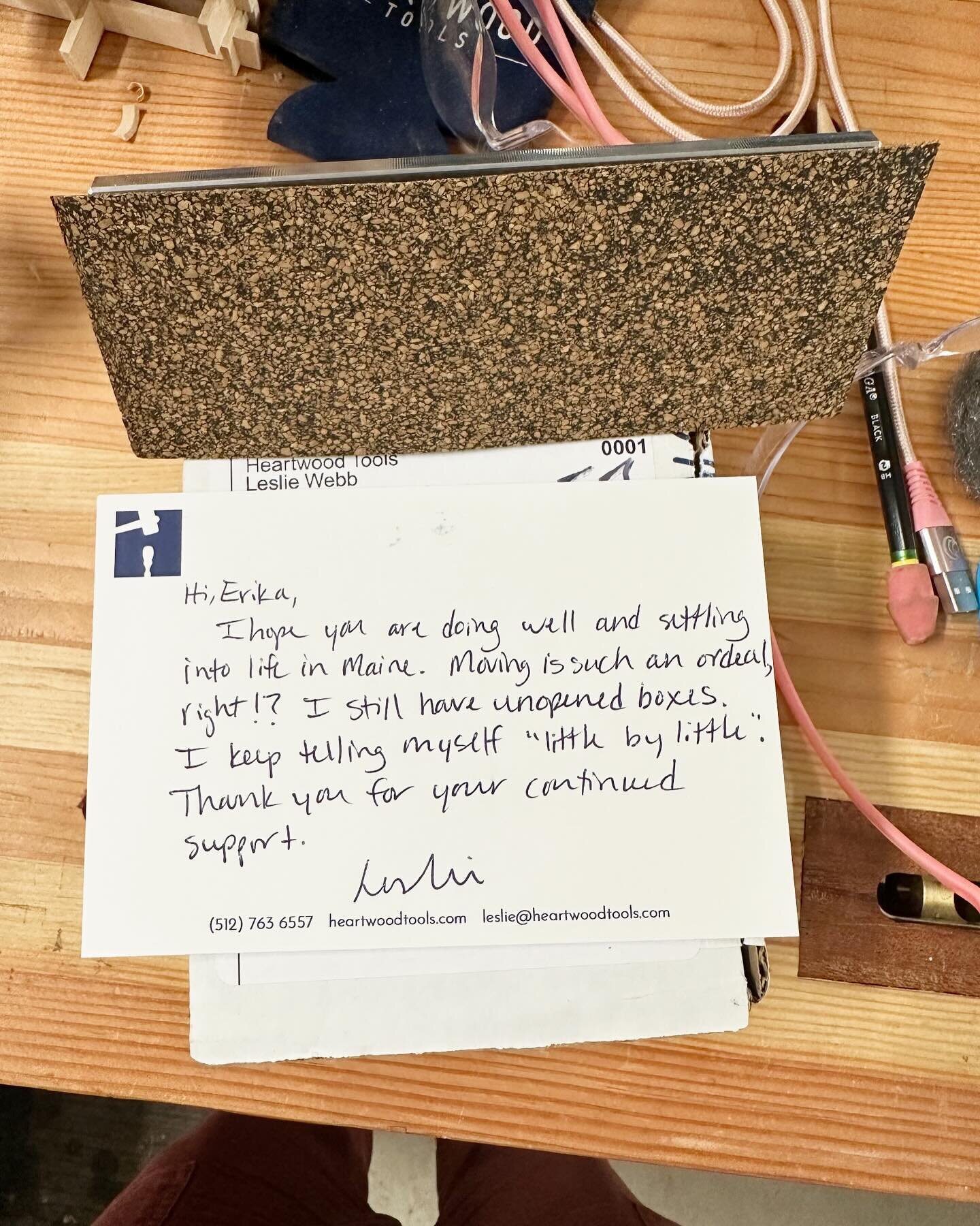 Get yourself a friend like Leslie @heartwoodtools because when you support her you help another small business and a person who truly cares about you and where you are in life. Thanks for the note Leslie 💜 

Now onto what I purchased!! I FINALLY bou