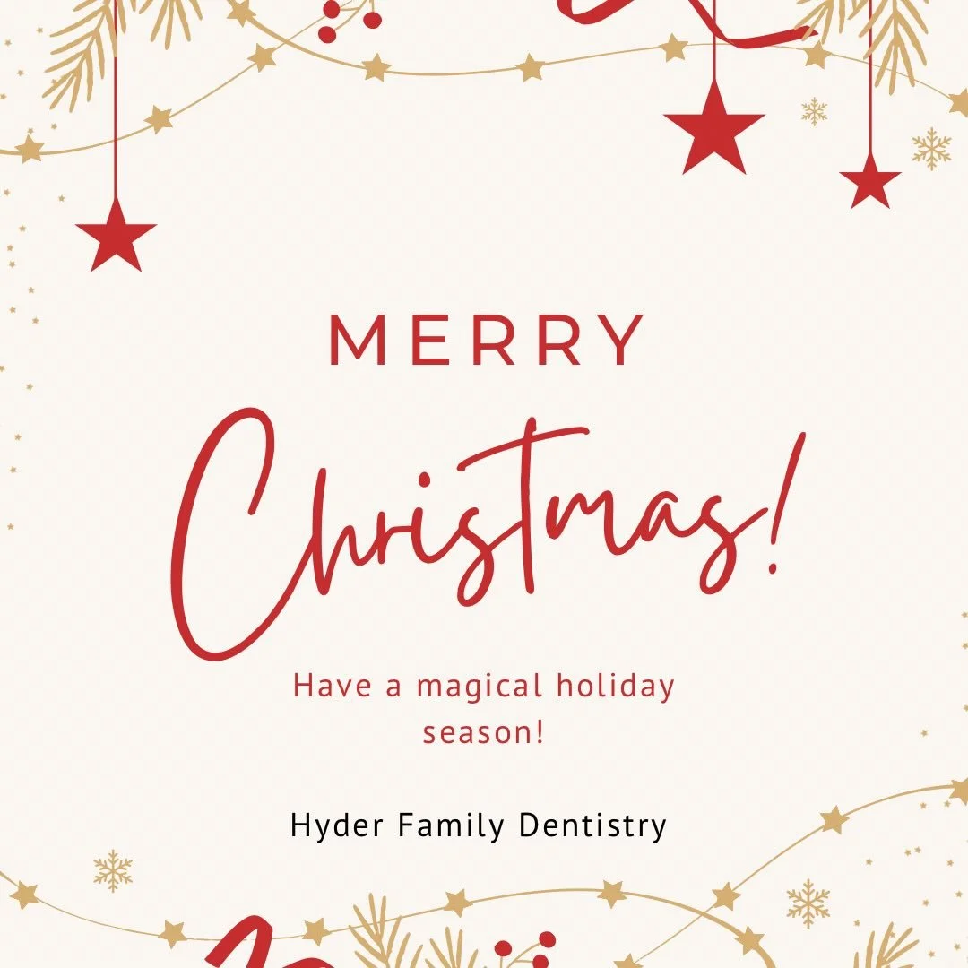Merry Christmas from all of us at Hyder Family Dentistry! We&rsquo;re so grateful for our amazing patients and community. May your holidays be bright and your smiles even brighter 🎁✨