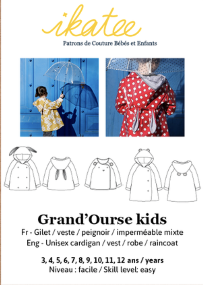GRAND'OURSE KIDS PATTERN 3-12 YRS