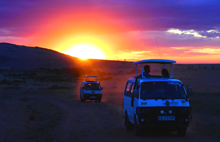 Vehicles in the sunset.png