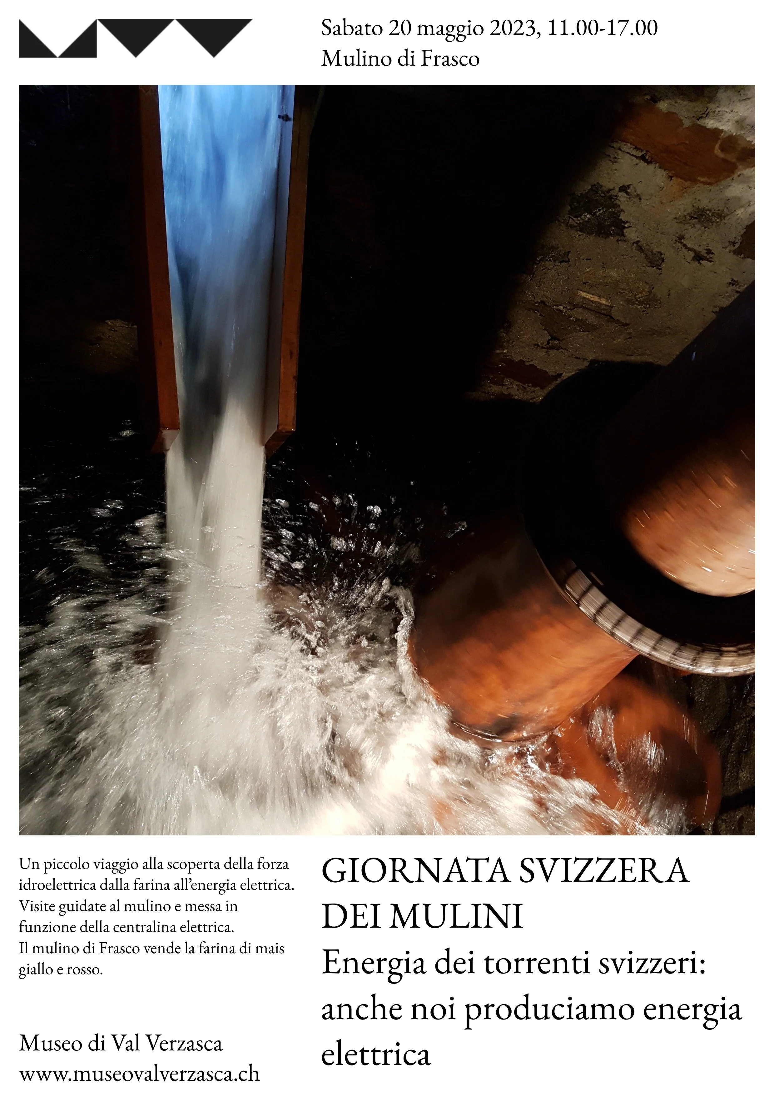 20.5.23 - 11:00-17:00 GIORNATA SVIZZERA DEI MULINI
