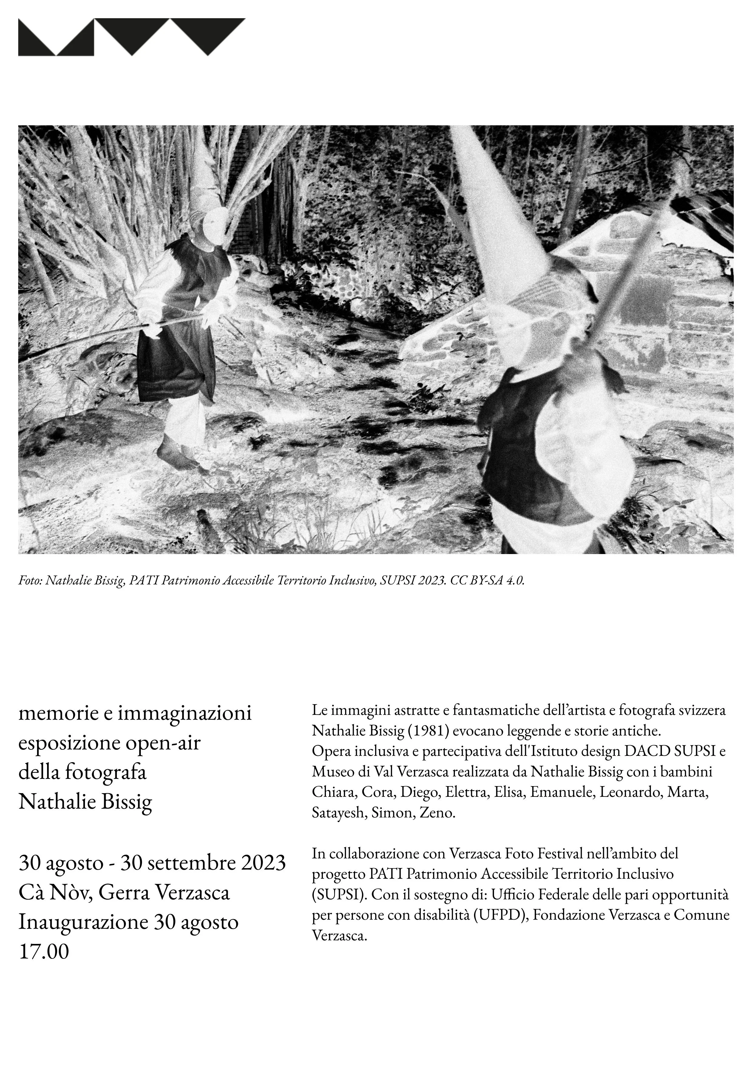 30 agosto - memorie e immaginazioni esposizione open-air  della fotografa Nathalie Bissig