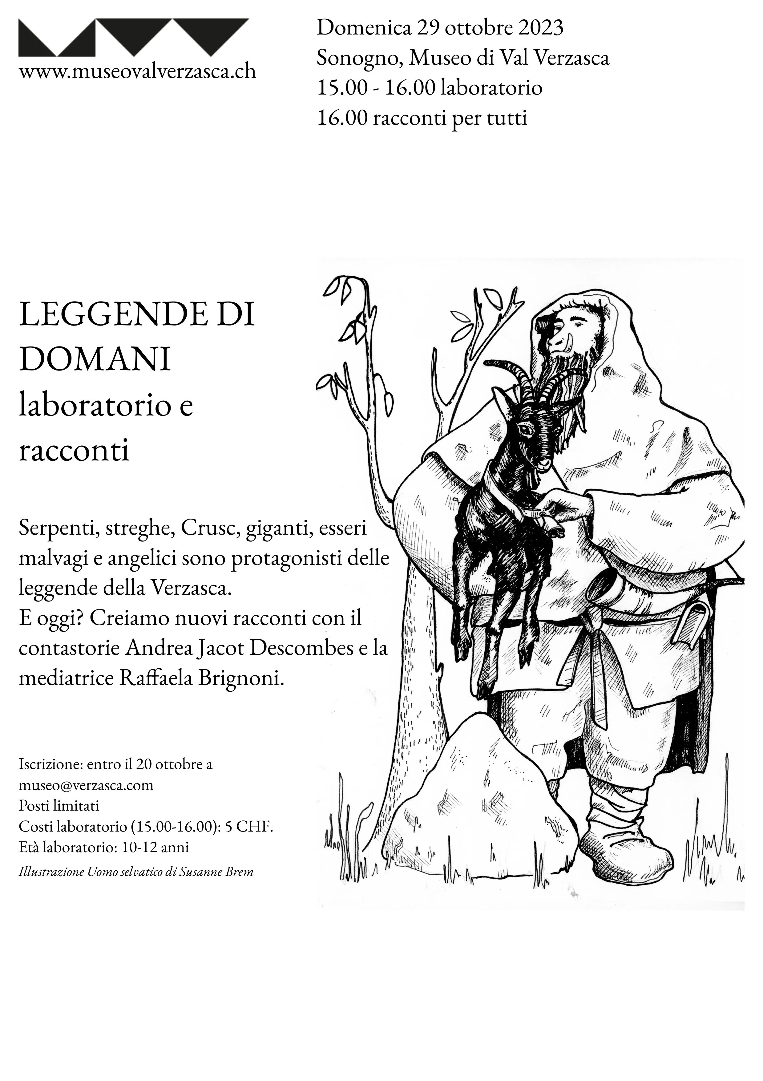 29 ottobre - Atelier per bambini "Leggende di domani"