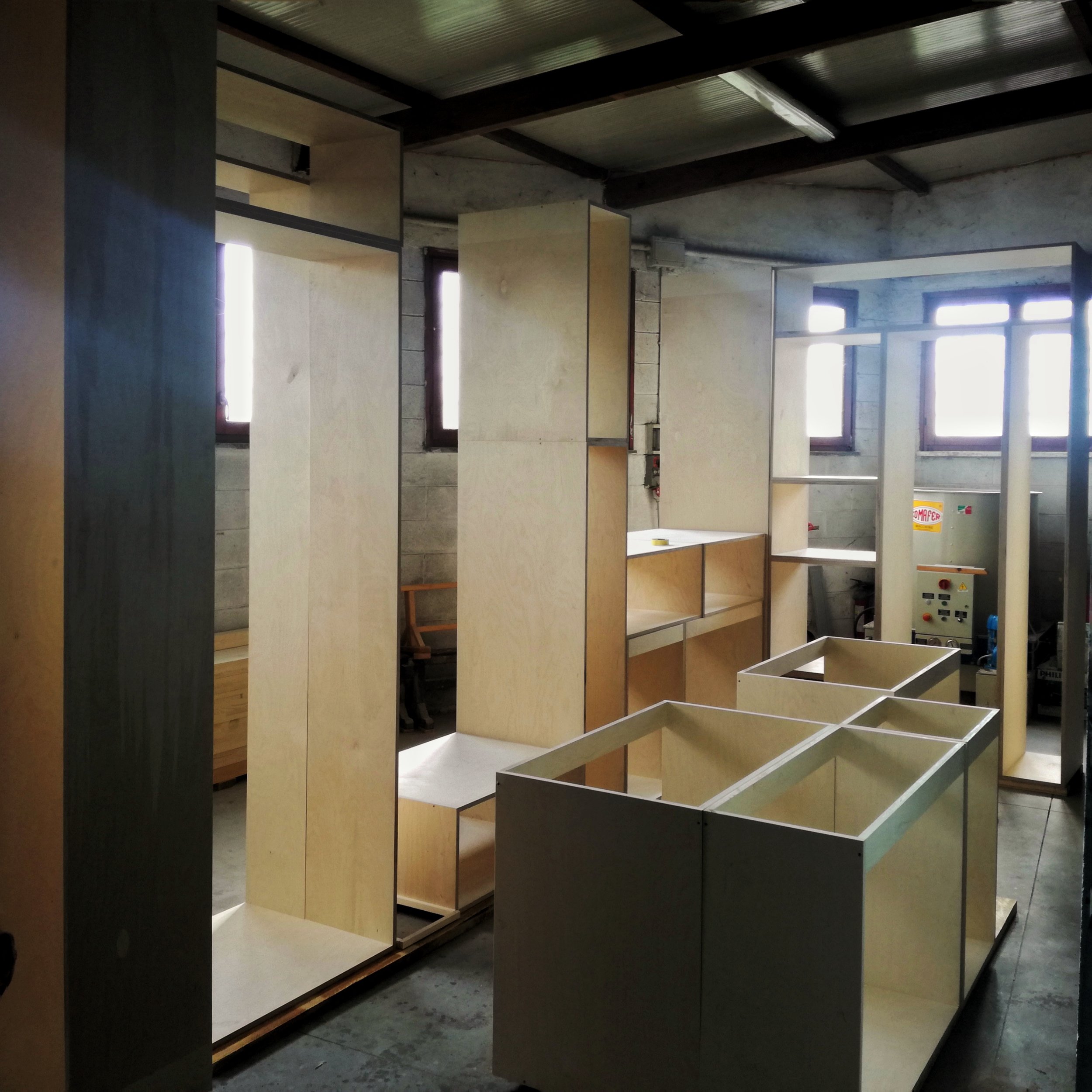 Realizzazione delle scocche della cucina