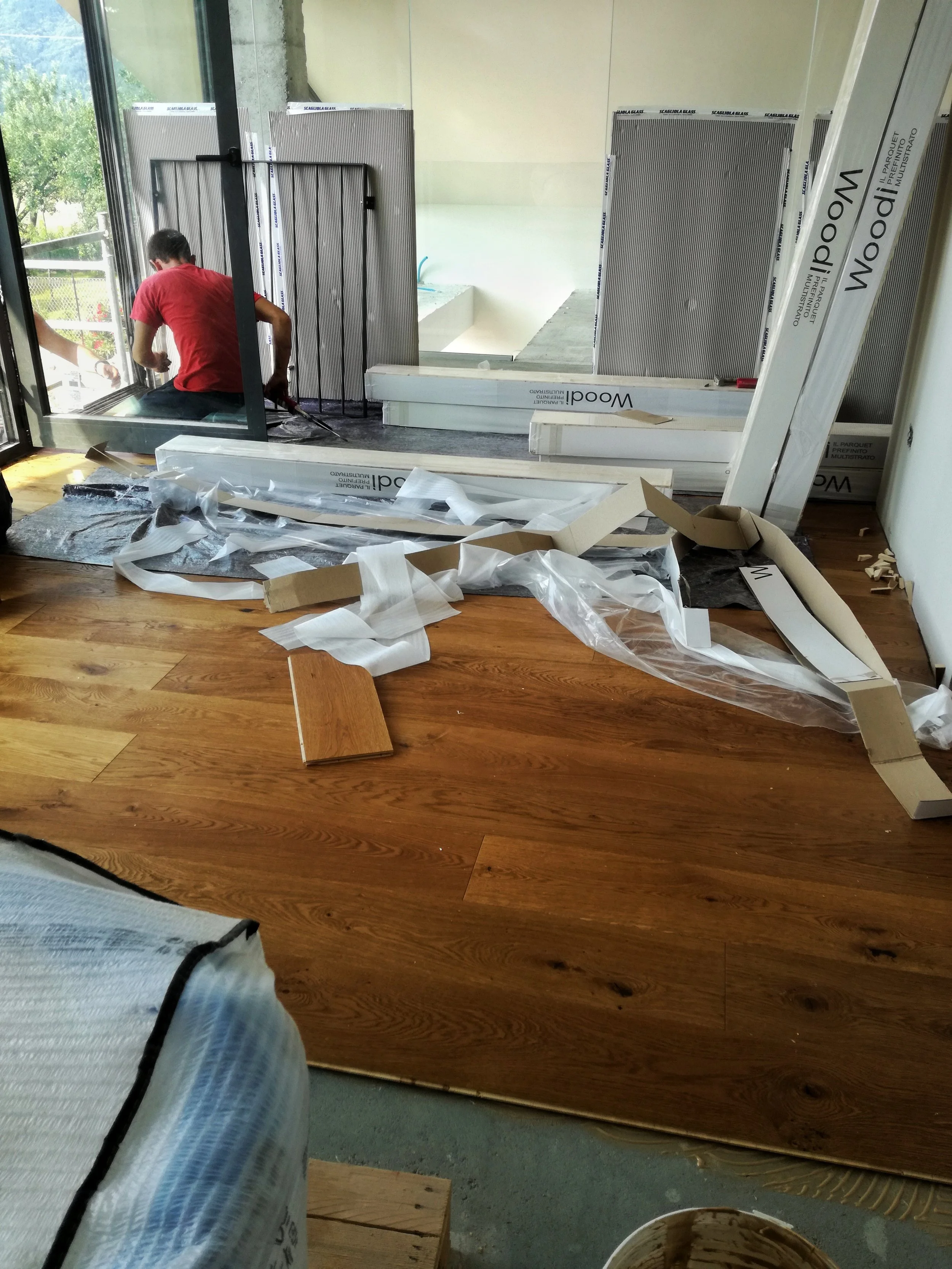 Giaveno - da oggi cominciamo a posare i parquet