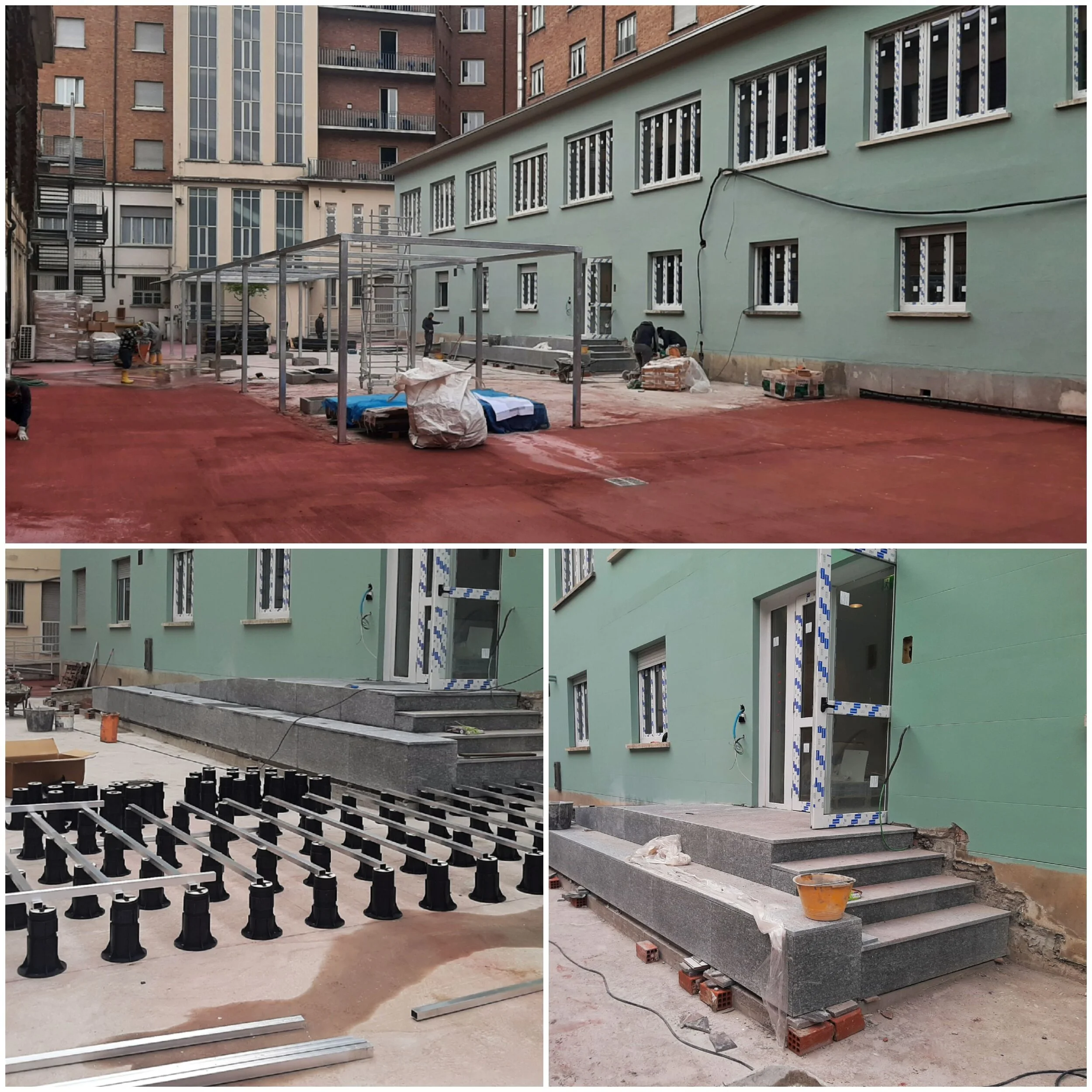 Collegio Einaudi - Proseguono i lavori della nuova area esterna.