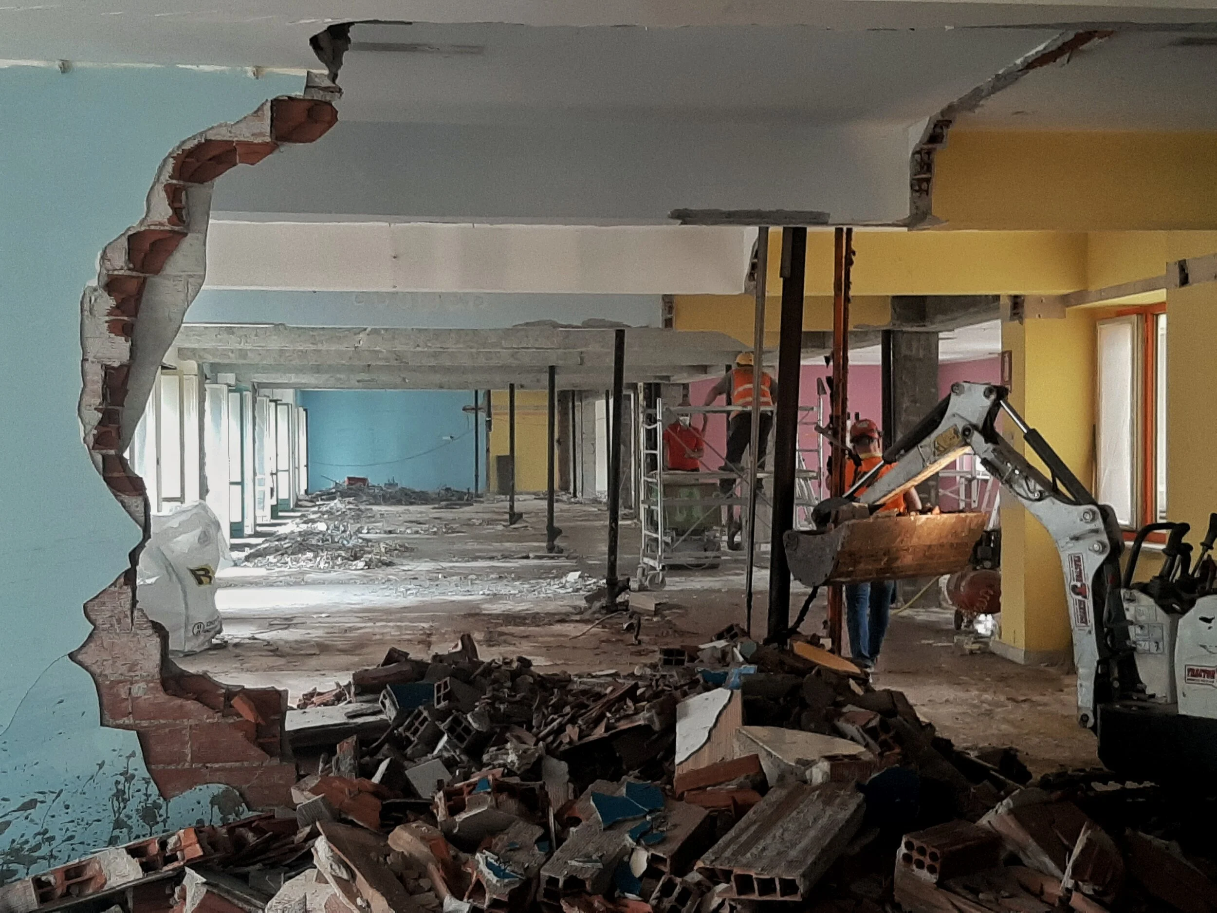 Collegio Einaudi,  sezione Mole - Avanzamento cantiere.