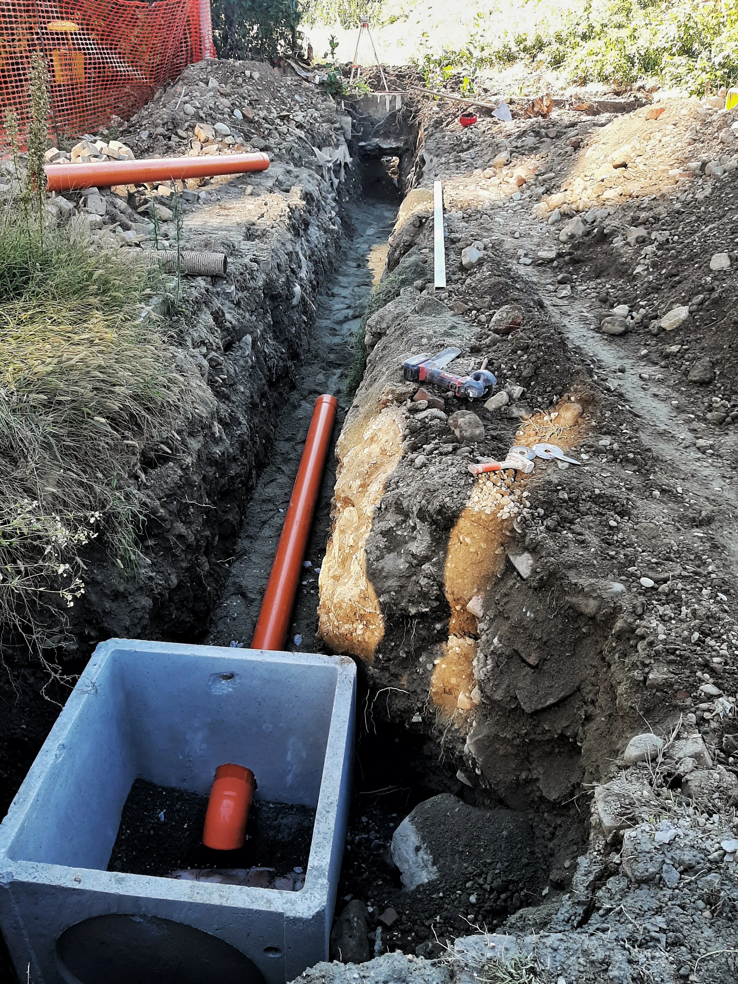 San Mauro Torinese - Allacciamento alla fognatura.