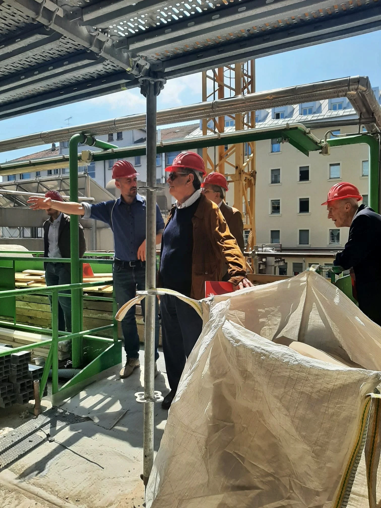 Collegio Einaudi, sezione Mole - Visita guidata in cantiere con il Rotary Club Torino.