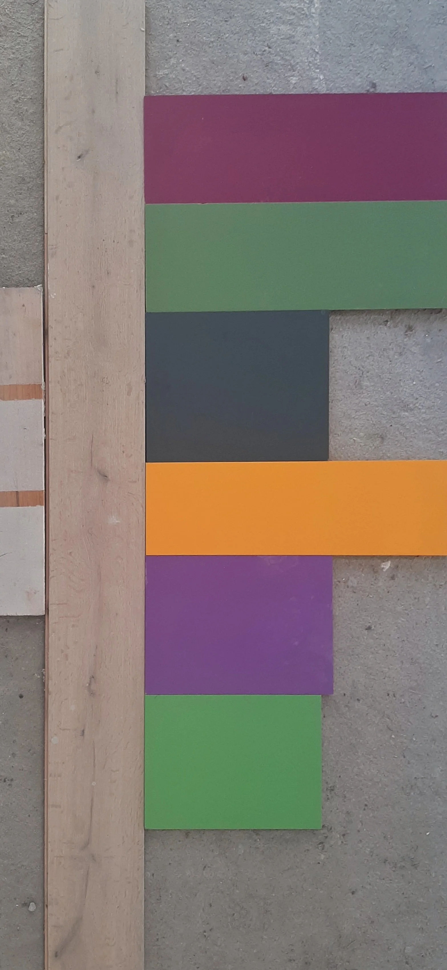 Villa a San Mauro - Campionature colori allestimenti.