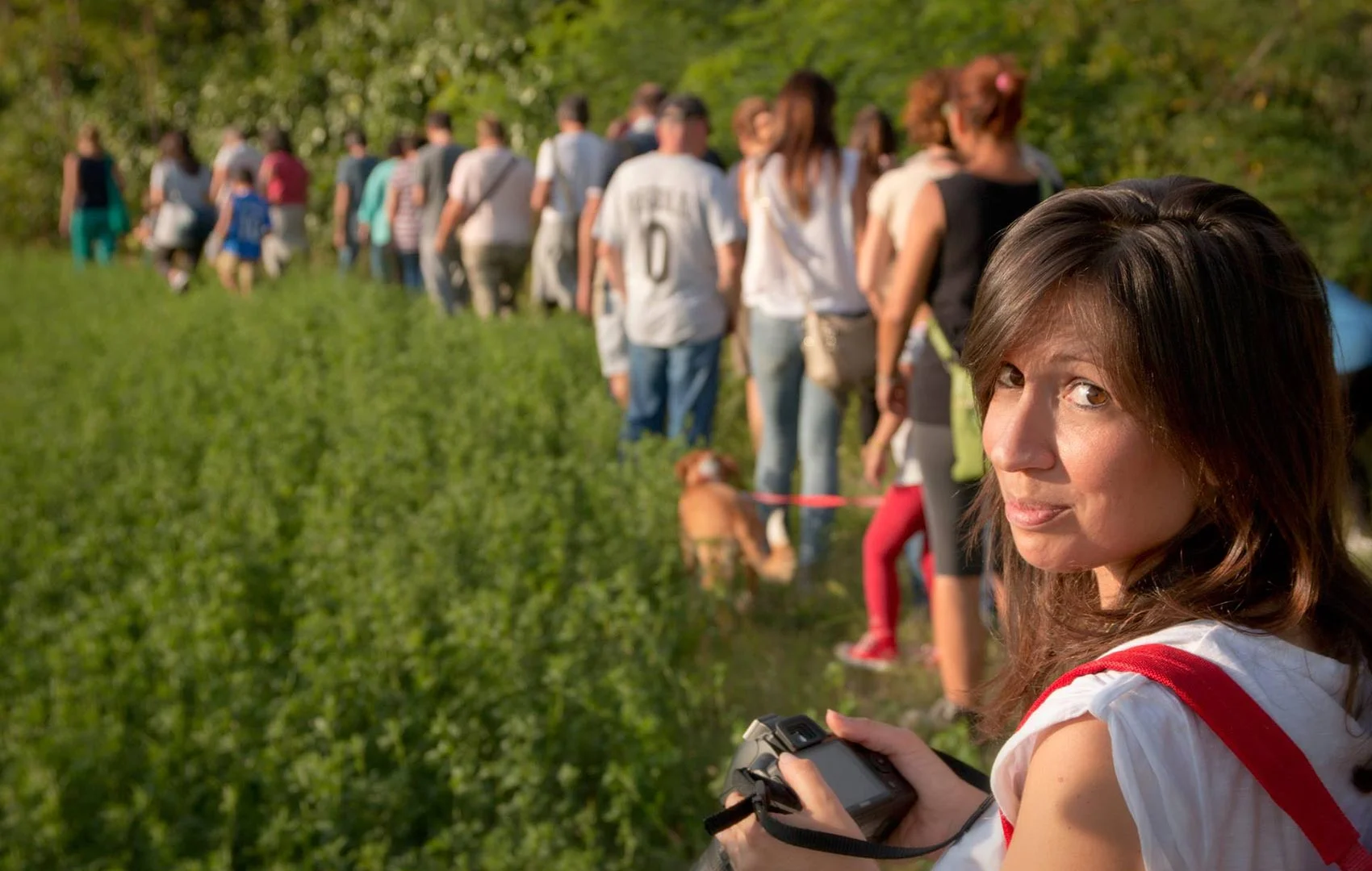 Sara Bracci durante un’ escursione